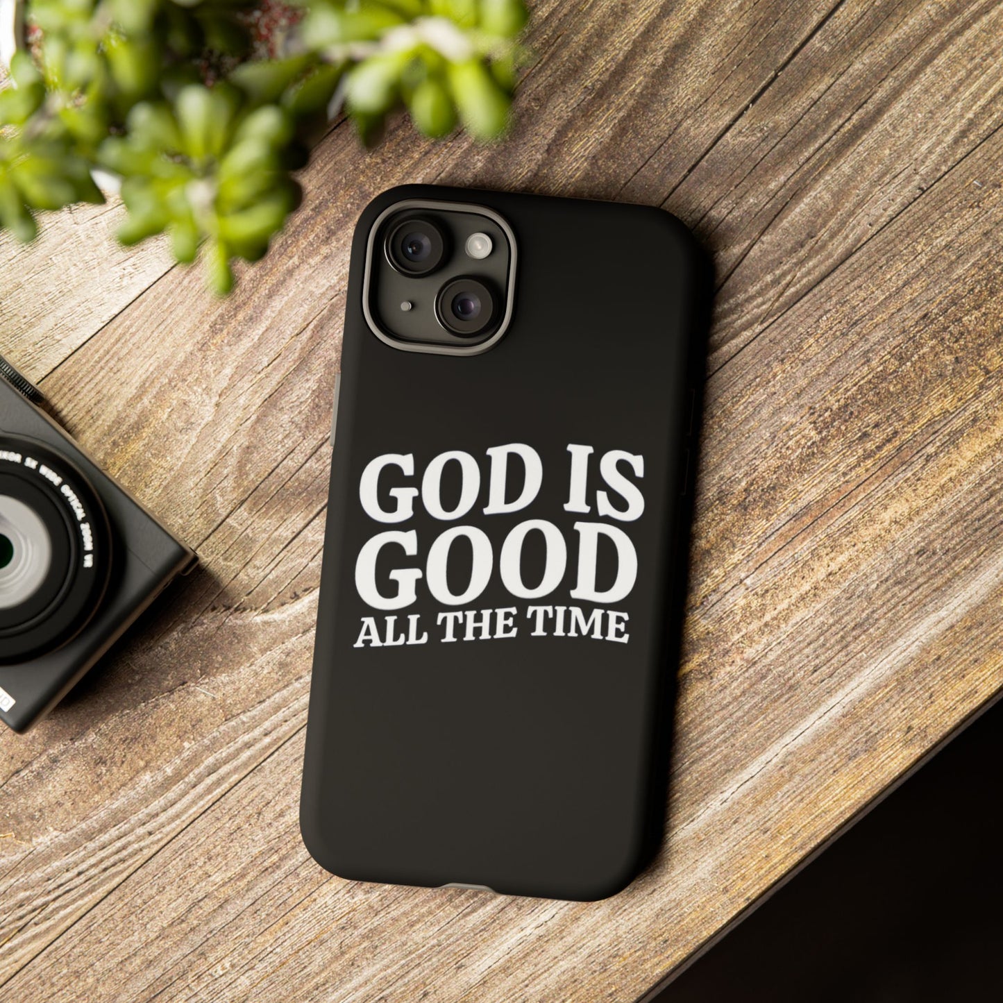 God Is Good iPhone Phone Case (Black)