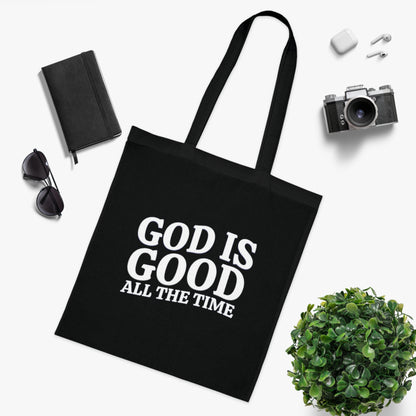 Black God Is Good Tote Bag